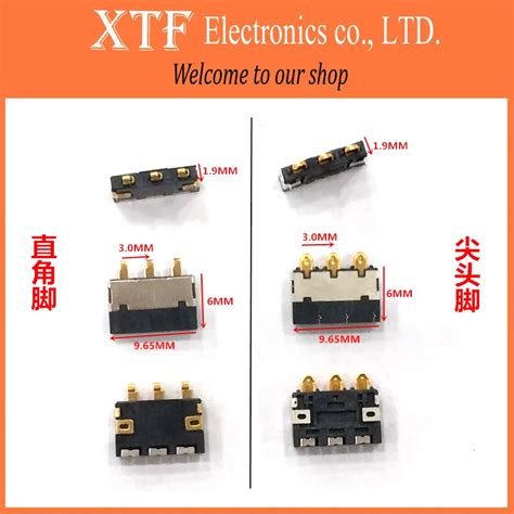 free shipping 2Models battery holder 3Pin ,battery connector, mobile ...