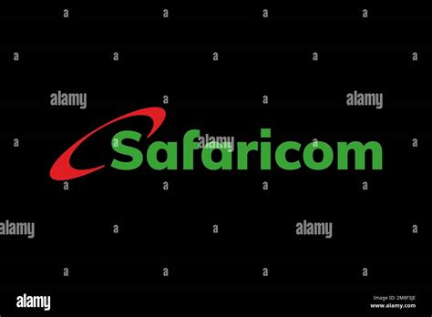 Safaricom, Logo, Black background Stock Photo - Alamy