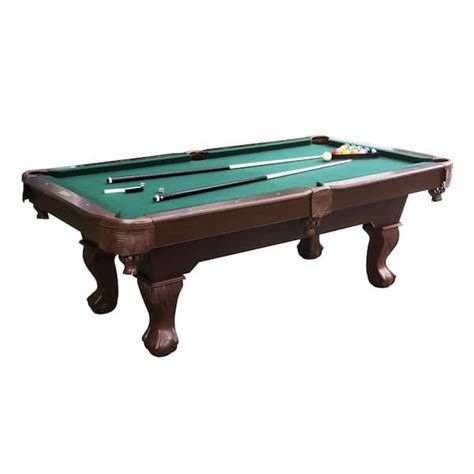 Barrington 7.5 ft. Traditional Ball and Claw Leg Billard Table BLL090_066B - The Home Depot