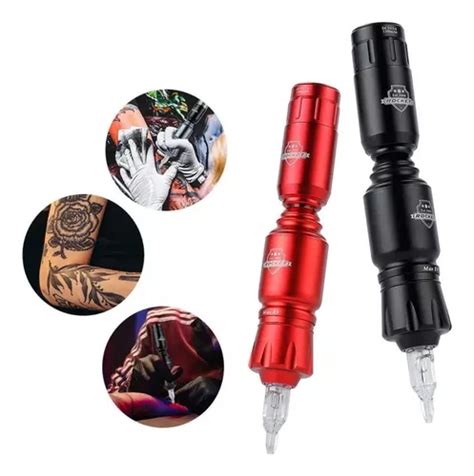 Máquina Tatuagem Pen Rocket Mini Híbrida Fonte Garantia