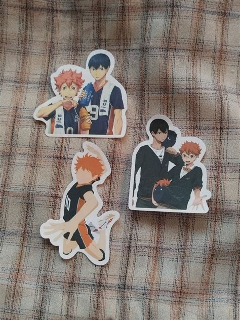 Haikyuu Hinata Kageyama Stickers Hobbies Toys Memorabilia