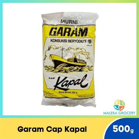 Jual Garam Cap Kapal 500 Gram Bumbu Dapur Sembako Shopee Indonesia