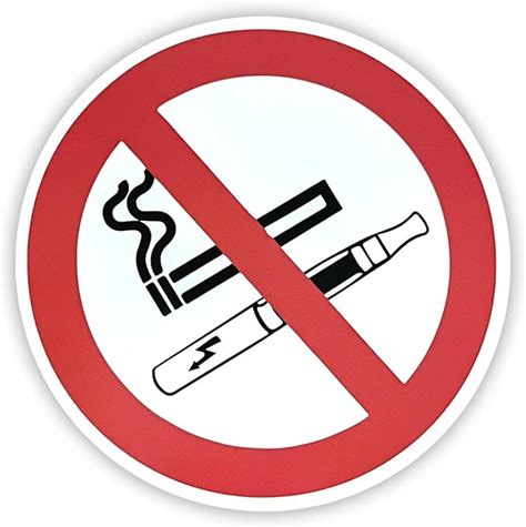 Stickers Interdiction De Fumer Et Vapoter Autocollants Interdiction