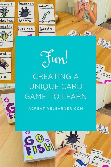 Creating a Card Game to Learn- Creative Homeschooling