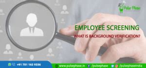 What Is Background Verification Check Process Pulse Phase