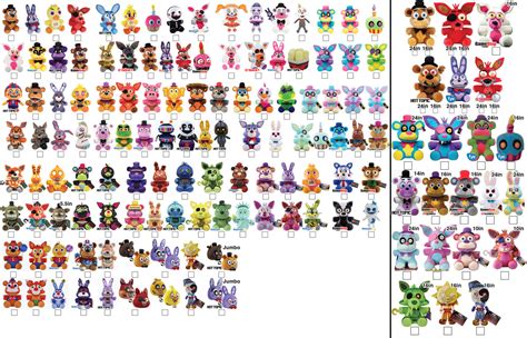 Five Nights At Freddys Funko Plush Checklist By Cringeguava On Deviantart