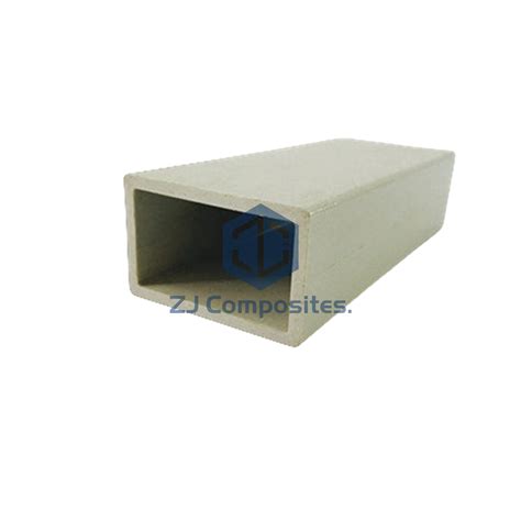 High Impact Strength Fiberglass GRP FRP Rectangular Tube For Drainage