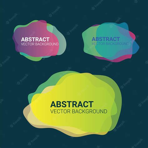 Premium Vector | Abstract blur free form shapes color gradient