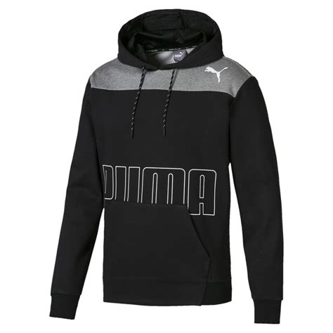 Modern Sports Mens Fleece Hoodie Black Puma