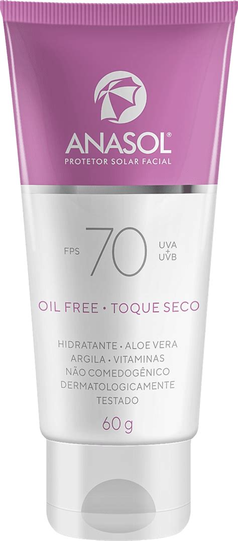 Protetor Solar Facial Anasol Fps 70 Beleza Na Web