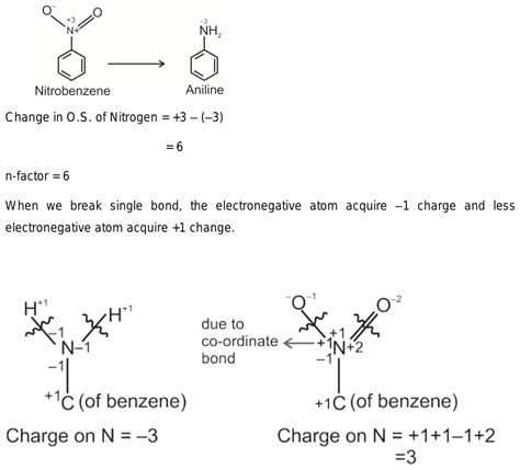 If nitrobenzene is reduced to aniline, n factor of aniline is