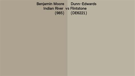 Benjamin Moore Indian River 985 Vs Dunn Edwards Flintstone De6221