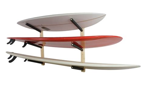 Surfboard Wall Rack Triple Wood Surf Rack Scorpion Basics