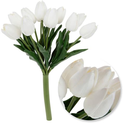 White True Touch Tulip Bush Hobby Lobby 2370708