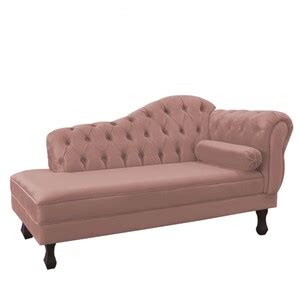 Div Recamier Juliana Cm Lado Direito Suede Rose Leroy Merlin