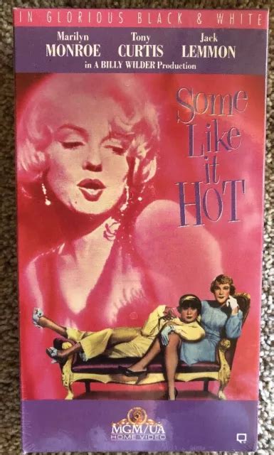 SOME LIKE IT HOT Marilyn Monroe Tony Curtis Jack Lemon VHS 1959 Factory