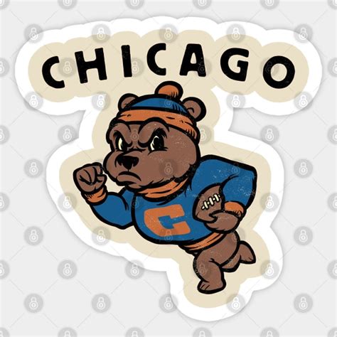 Vintage Bears Mascot - Chicago Bears - Sticker | TeePublic