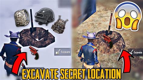 PUBG MOBILE EXCAVATE SECRET LOCATION IN ERANGEL AND VIKENDI MAP