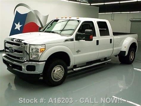 Buy Used 2014 Ford F 350 Crew Cab 4x4 Diesel Dually Leather 14k Texas Direct Auto In Stafford