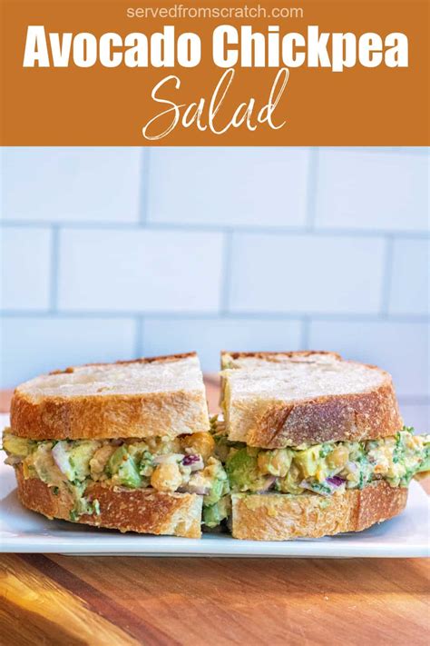 Avocado Chickpea Tuna Salad Served From Scratch