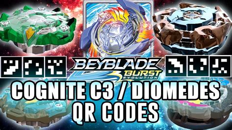 Qr Codes Cognite C3 Diomedes E Mais Beyblade Burst App Youtube