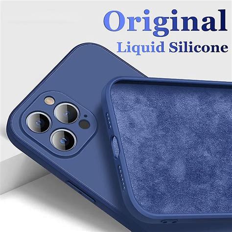 Novo Iphone Pro Liquid Silicone Luxury Case Blue No Shoptime