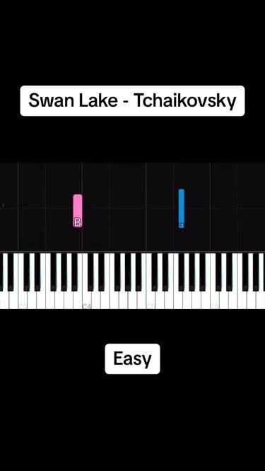 Swan Lake Tchaikovsky Easy Piano Tutorial Piano Lessons Piano