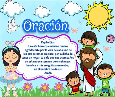 Pin de Ma Ele en ORACIONES A DIOS Oraciones para niños Lecciones de