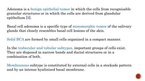 Basal Cell Adenoma PPT