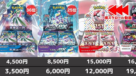 ポケカ未開封BOX高額ランキング 再販でBOX投資は 2024年5月最新相場 変幻の仮面発売後 ポケモンカードPokemon