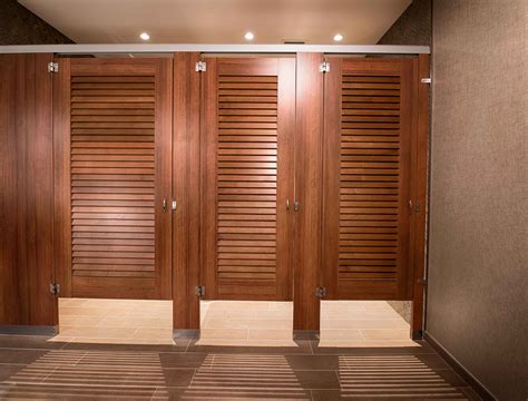 Ironwood Manufacturing Laminate Toilet Partitions And Louvered Bathroom