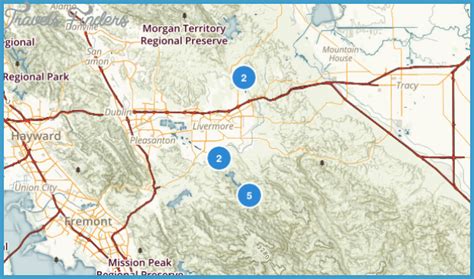 Livermore California Map - TravelsFinders.Com