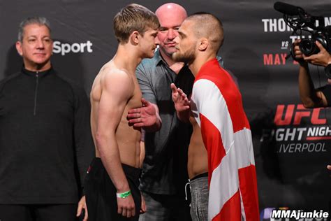 Arnold Allen Mads Burnell Ufc Fight Night 130 Ceremonial Weigh Ins