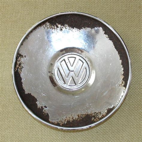 Sell Vintage Volkswagen Vw Hub Cap Inches Chrome Some Wear Hubcap