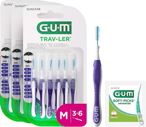 Gum Trav Ler Interdental Brushes For Thorough Cleaning Of All