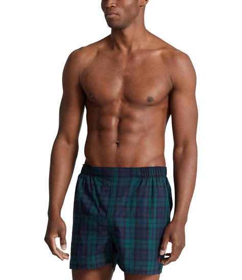 Polo Ralph Lauren Woven Boxer Assorted 3 Pack Dillards