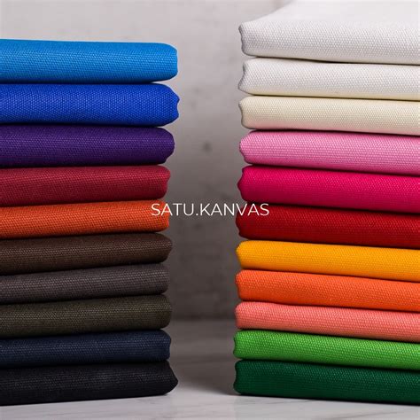 Jual Kain KANVAS Polos Bahan Kain Tas Kanvas Shopee Indonesia