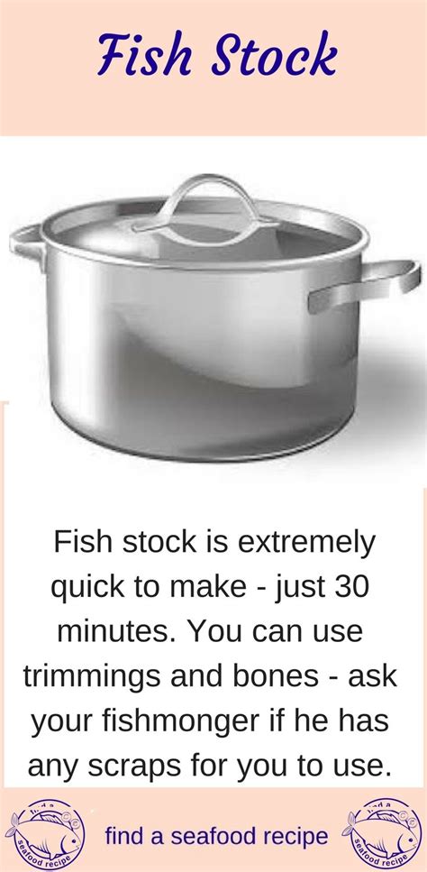 Fish Stock Recipe | Stock recipes, Fish stock recipe, Fish stock