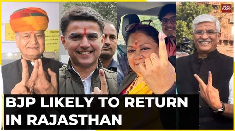 Rajasthan Exit Poll Results 2023 Congress Bjp Cliffhanger Awaits