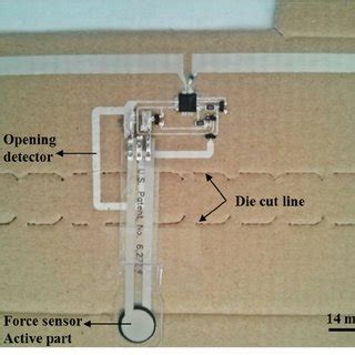 Layout Of The RFID Tag Comprising A Dipole Antenna An RFID Chip And