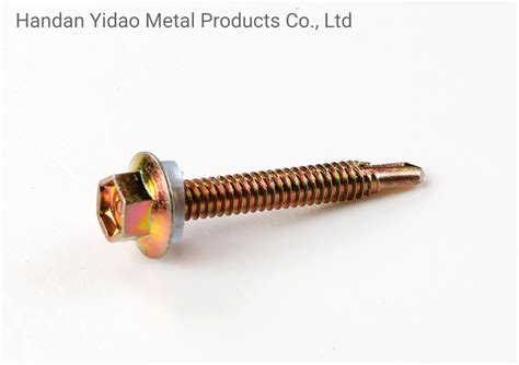 Stainless Steel Hexagon Flange Head Self Drilling Screw With Epdm