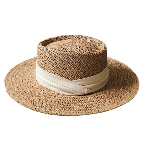 Visor Wholesale Sun Paper Straw Summer Wide Brim Bucket Lady Adults