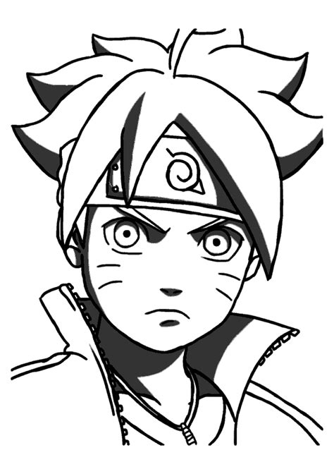 Naruto Para Colorir Boruto Punho Erguido 101 Vem Colorir Descubra A