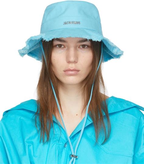 Jacquemus Le Bob Artichaut Bucket Hat In Blue Lyst Uk