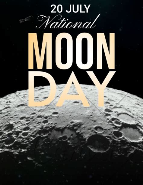 National Moon Day Template Postermywall