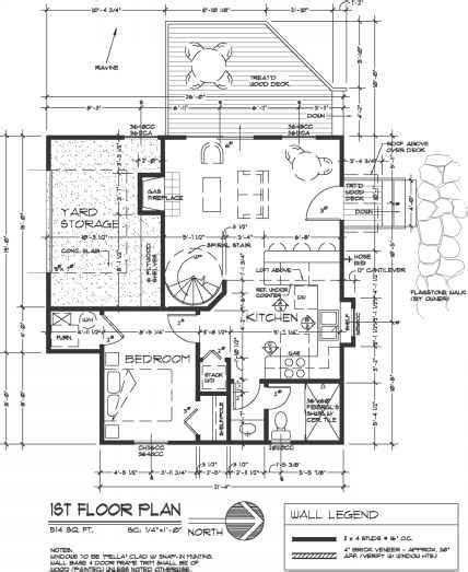 First Floor Plan Construction Drawings Northern Architecture