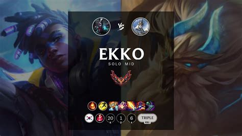 Ekko Mid Vs Galio Kr Grandmaster Patch Youtube