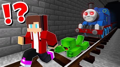 Jj And Mikey Vs Horror Thomas Train Challenge In Minecraft Maizen