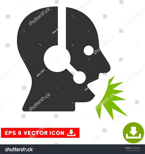 Operator Speech Eps Vector Pictogram Illustration Stock Vector (Royalty ...