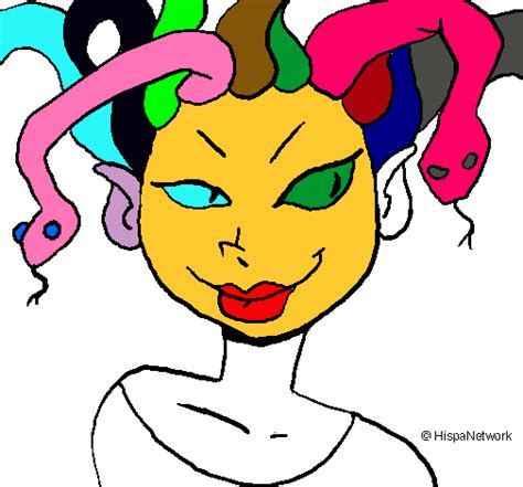 Dibujo de Mujer medusa pintado por Yo en Dibujos net el día 17 09 10 a